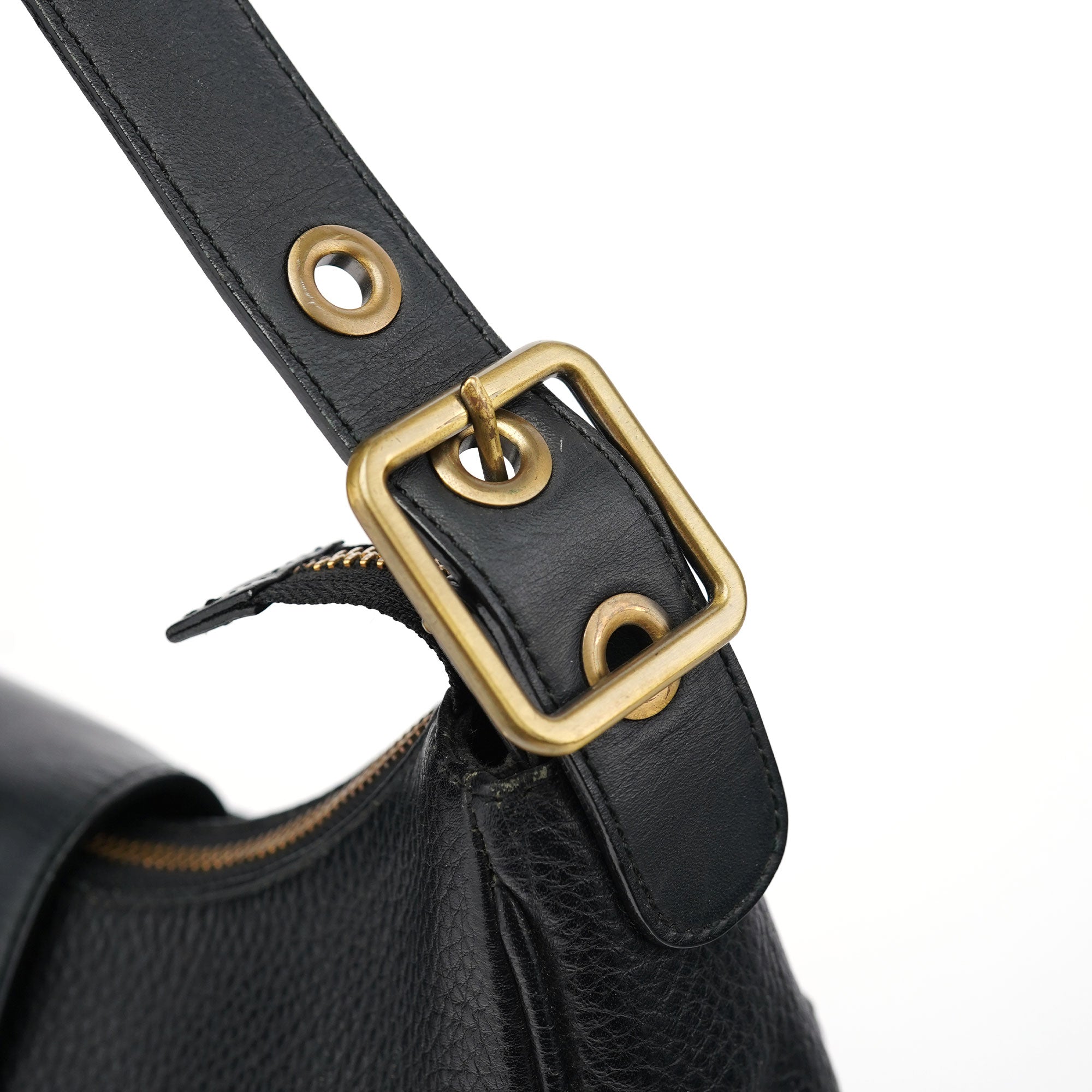 Chloé Black Leather C Shoulder Bag