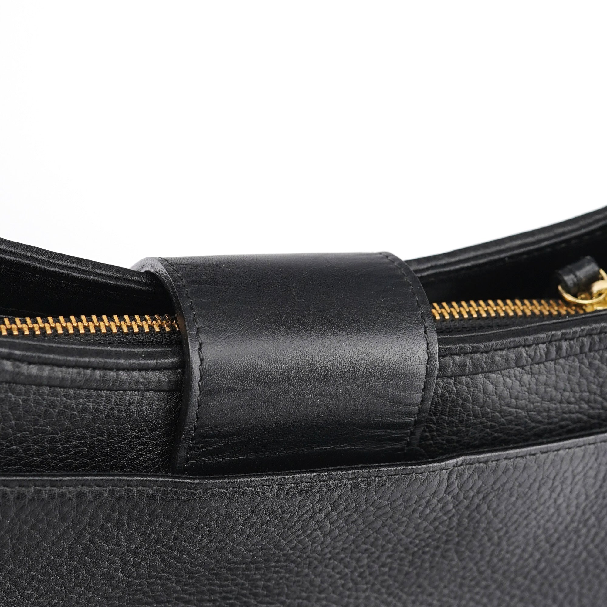 Chloé Black Leather C Shoulder Bag