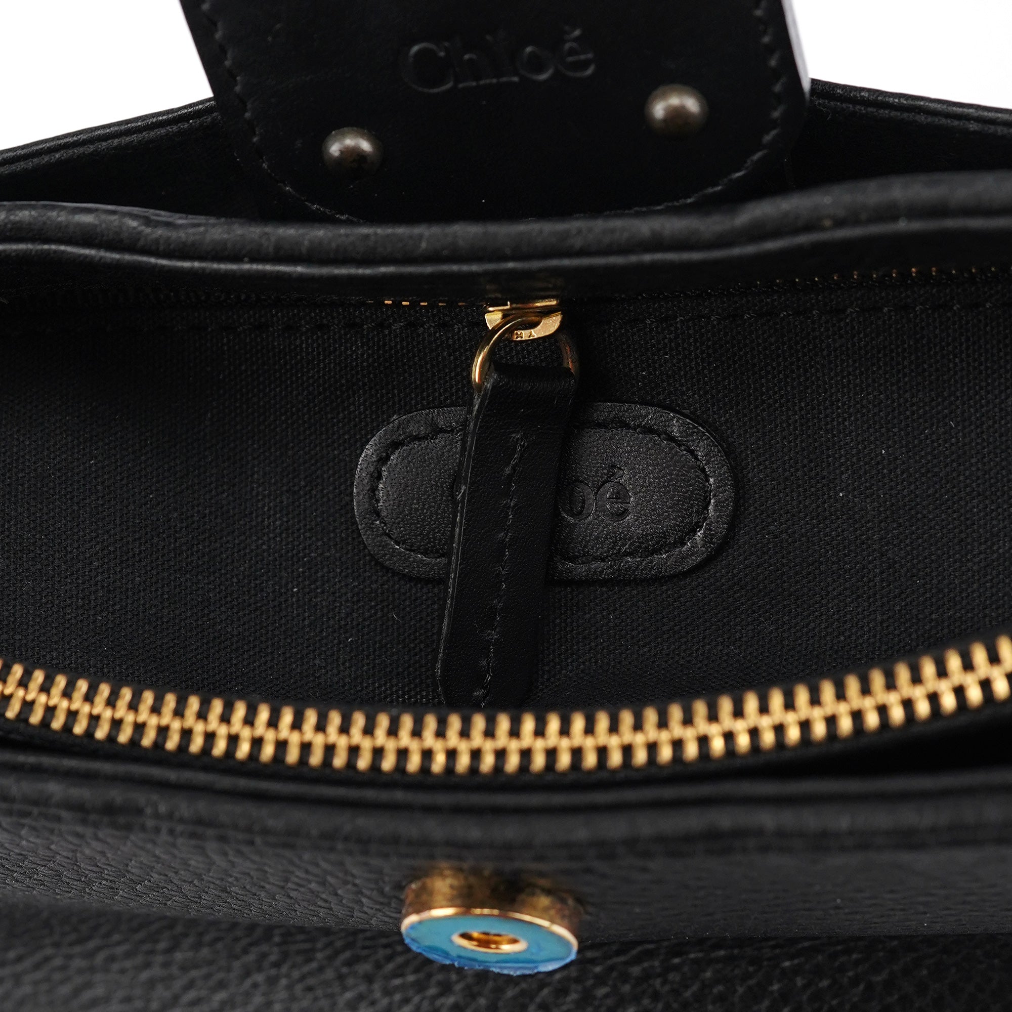 Chloé Black Leather C Shoulder Bag