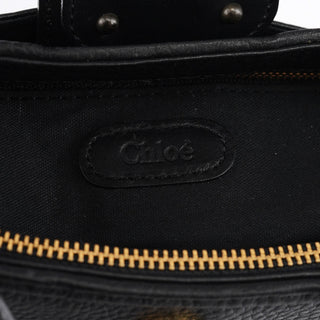 Chloé Black Leather C Shoulder Bag