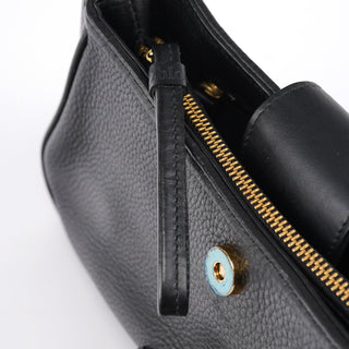 Chloé Black Leather C Shoulder Bag