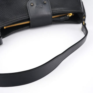 Chloé Black Leather C Shoulder Bag