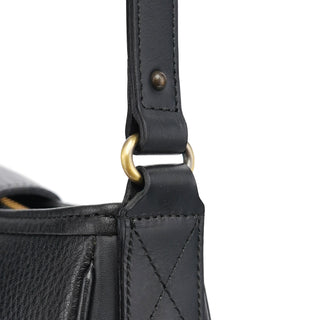 Chloé Black Leather C Shoulder Bag