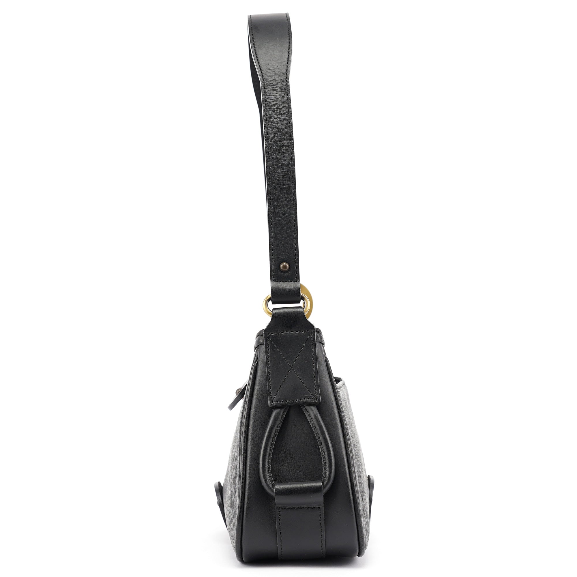 Chloé Black Leather C Shoulder Bag
