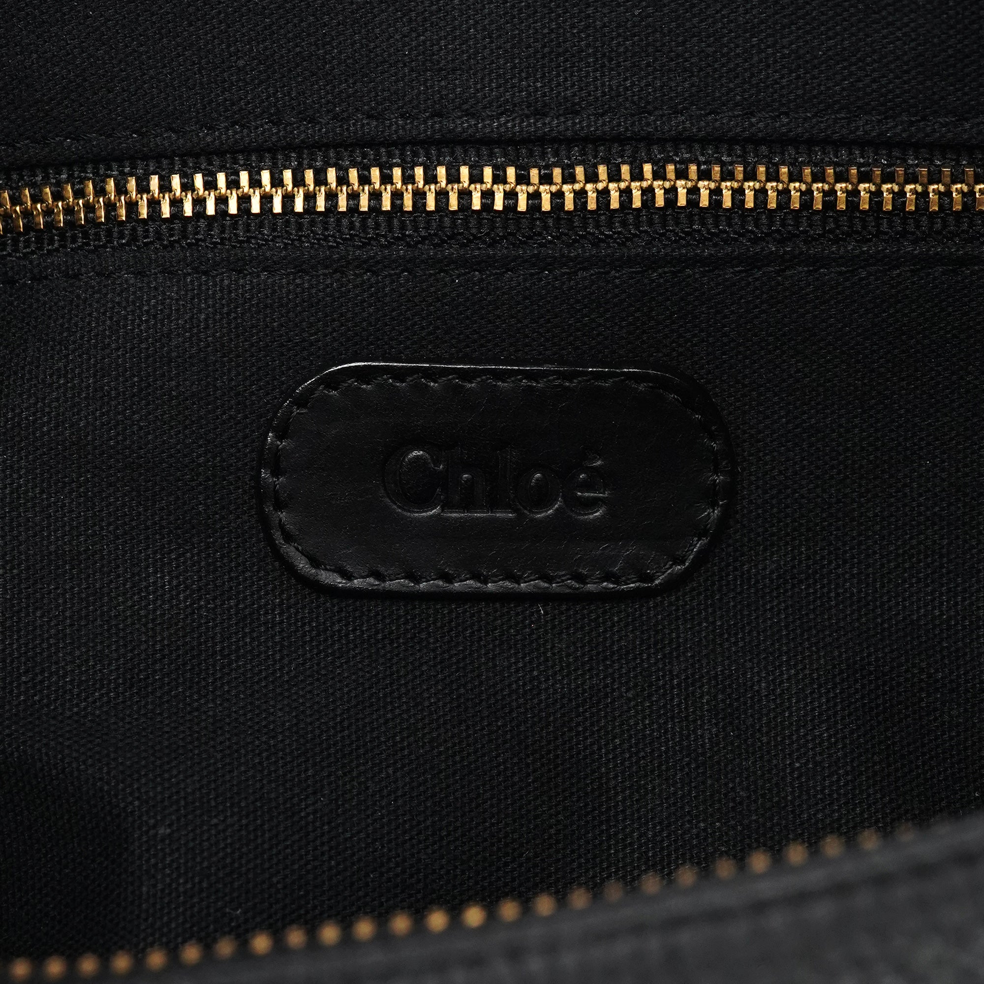 Chloe Black Leather C Shoulder Bag