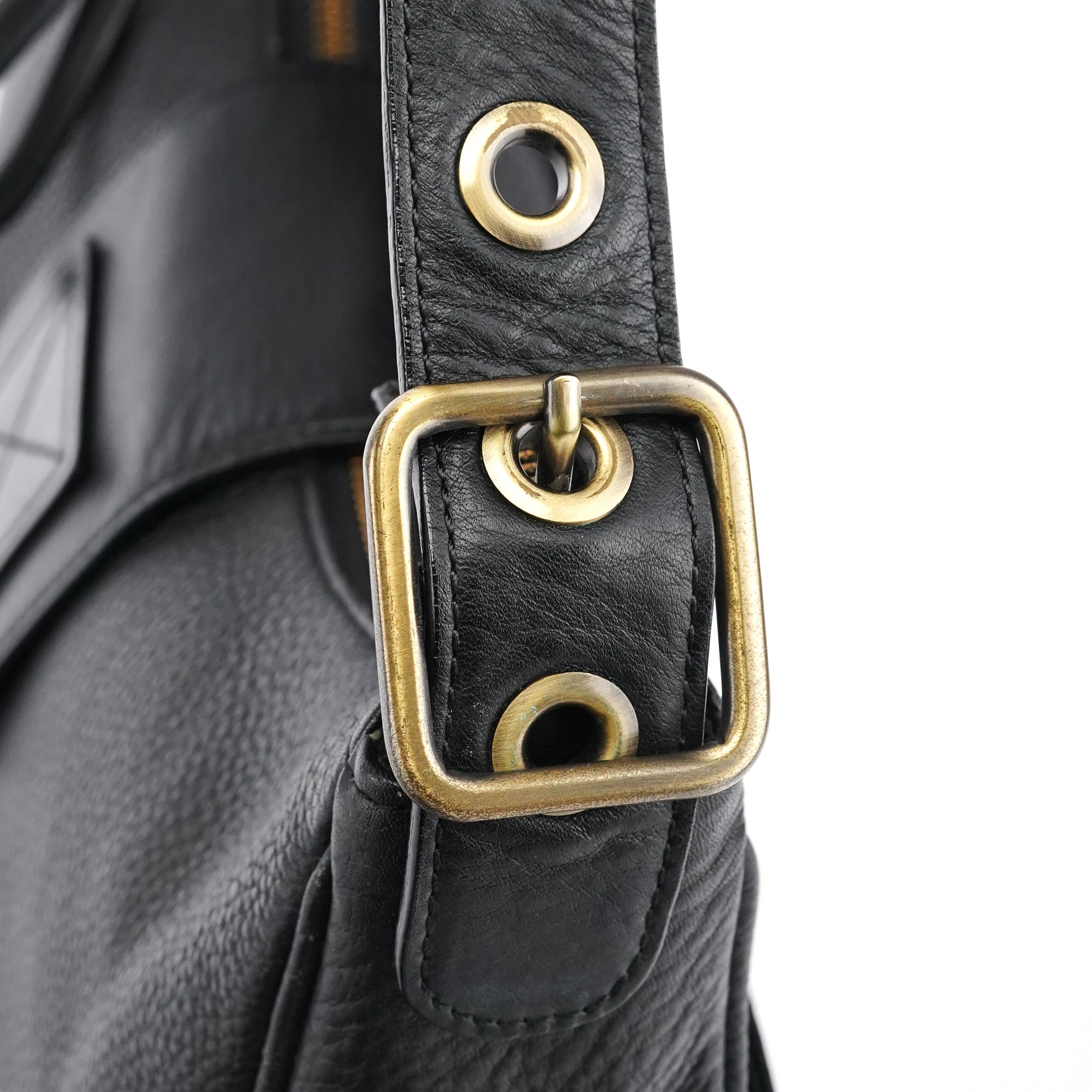 Chloe Black Leather C Shoulder Bag
