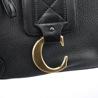 Chloe Black Leather C Shoulder Bag