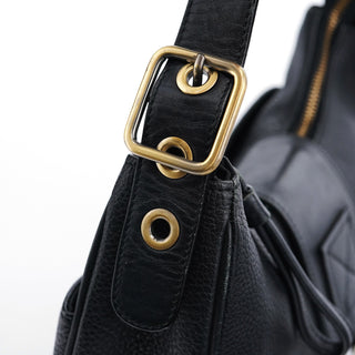 Chloé Black Leather C Shoulder Bag