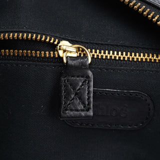 Chloé Black Leather C Shoulder Bag