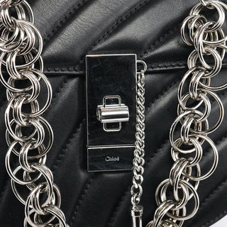 Chloe Black Leather Drew Shoulder Bag
