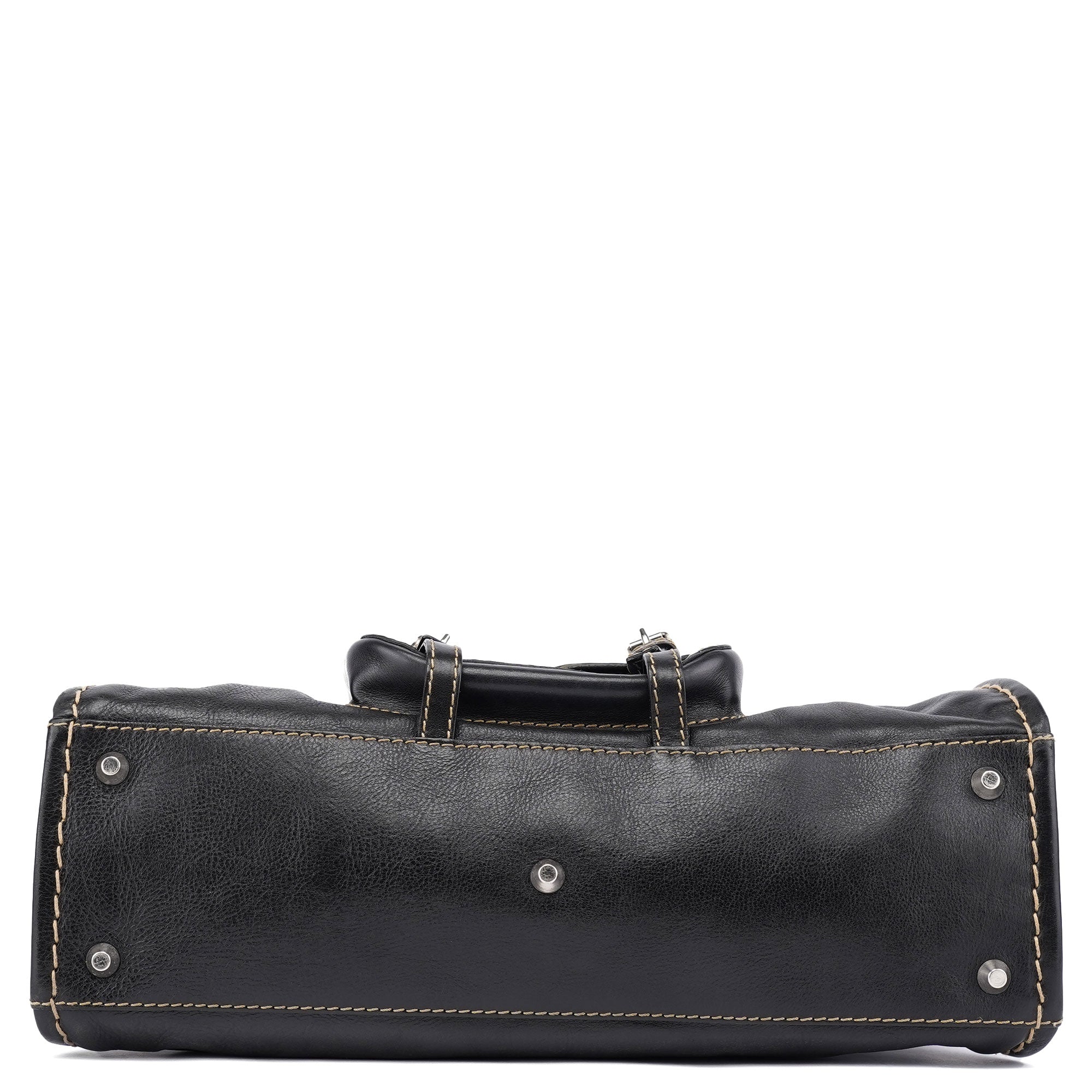 Chloé Sac deux portés Edith en cuir noir