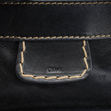 Chloé Sac deux portés Edith en cuir noir