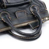Chloé Edith 2-Way Tote Bag aus schwarzem Leder