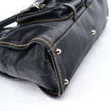 Chloé Edith 2-Way Tote Bag aus schwarzem Leder