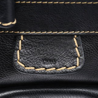 Chloé Black Leather Edith 2-Way Tote Bag