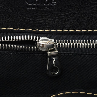 Chloé Black Leather Edith 2-Way Tote Bag