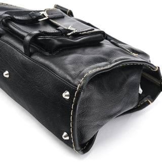 Chloé Black Leather Edith Tote Bag