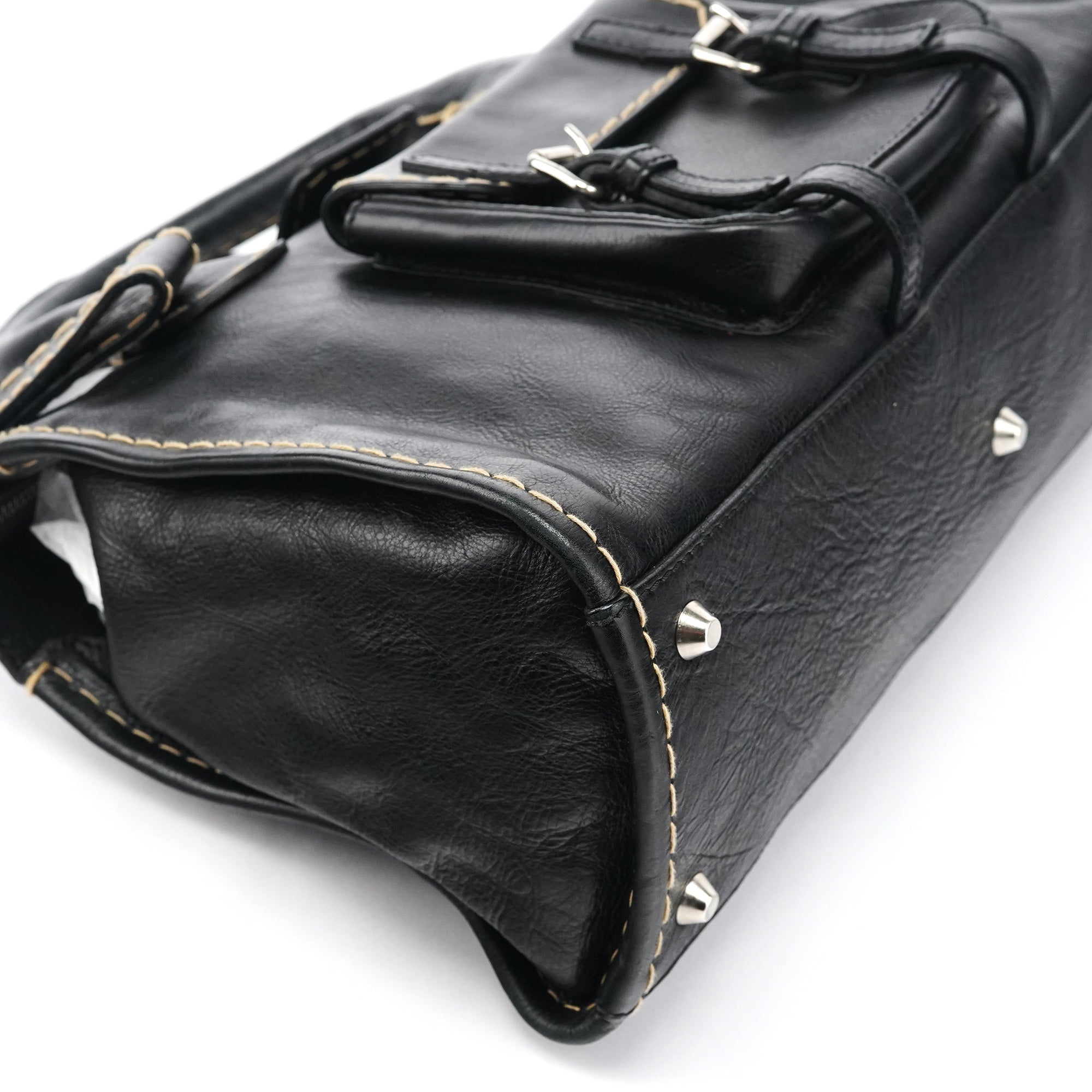 Chloé Black Leather Edith Tote Bag