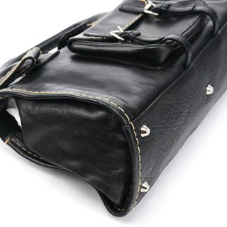 Chloé Black Leather Edith Tote Bag