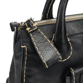 Chloé Black Leather Edith Tote Bag