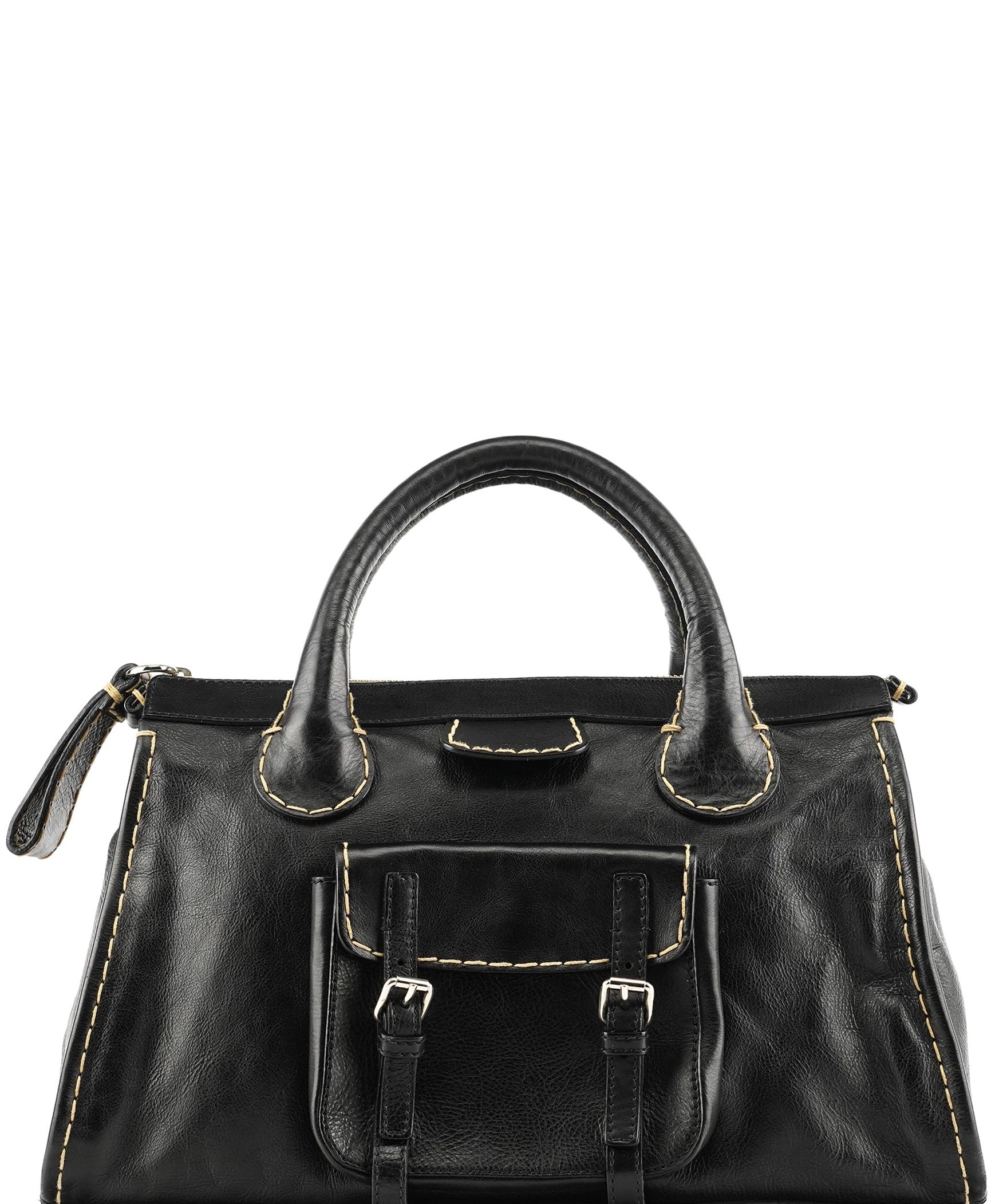 Chloé Black Leather Edith Tote Bag