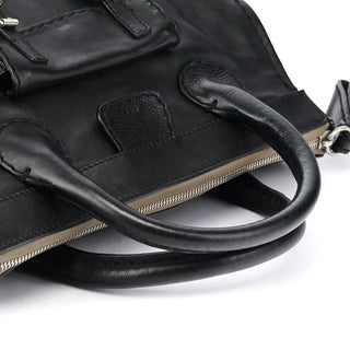Chloe Black Leather Edith Tote Bag
