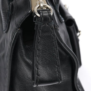 Chloe Black Leather Edith Tote Bag