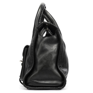 Chloe Black Leather Edith Tote Bag