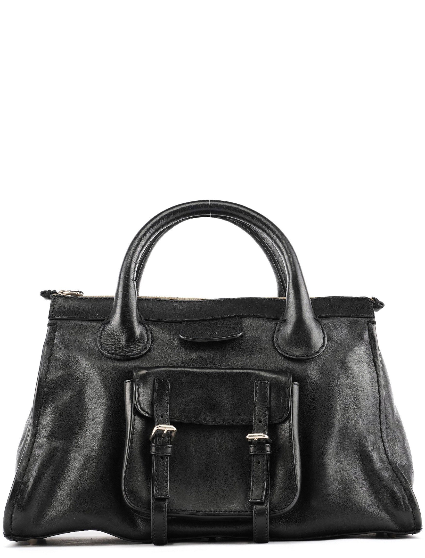 Chloé Sac cabas Edith en cuir noir