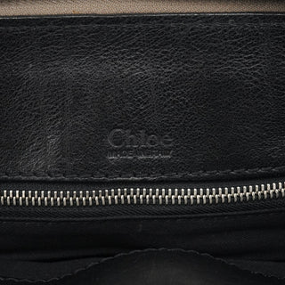 Chloe Black Leather Edith Tote Bag