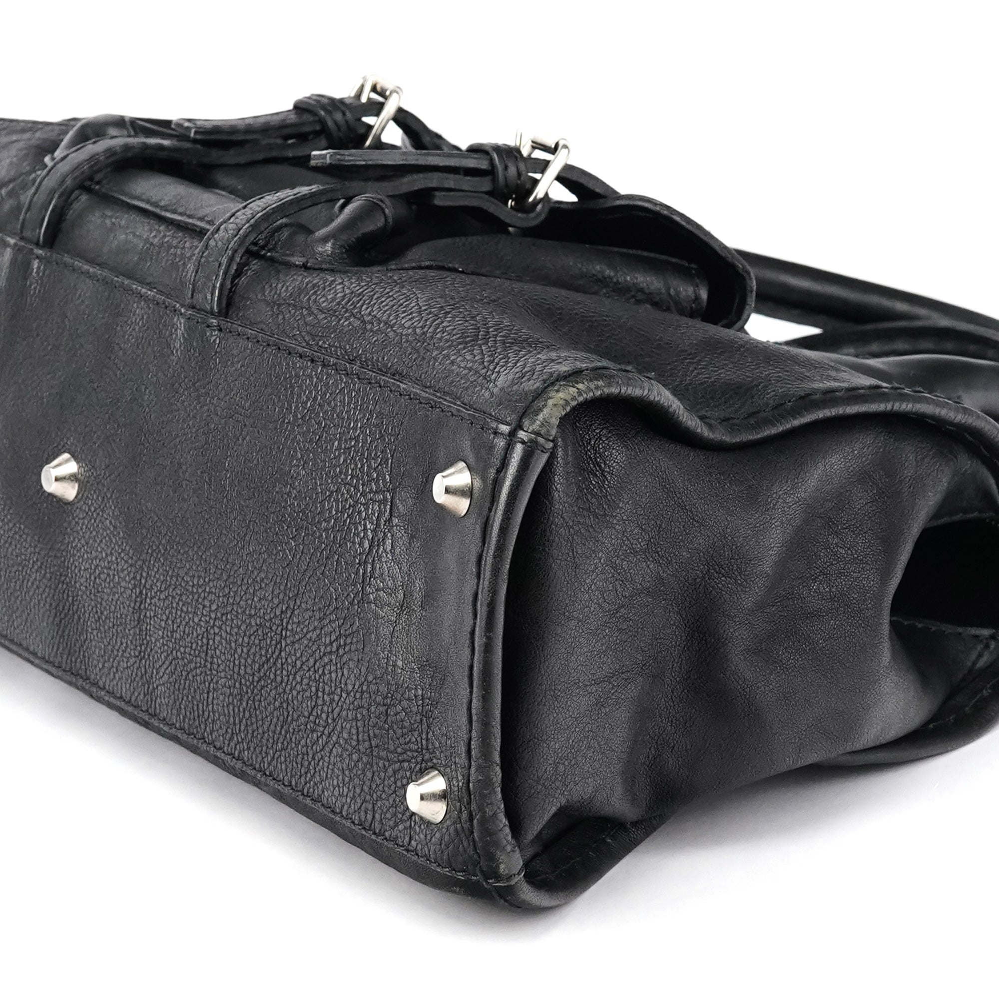 Chloe Black Leather Edith Tote Bag