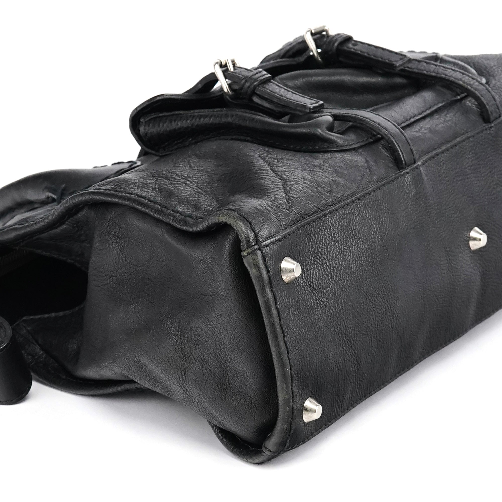 Chloe Black Leather Edith Tote Bag