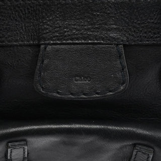 Chloe Black Leather Edith Tote Bag