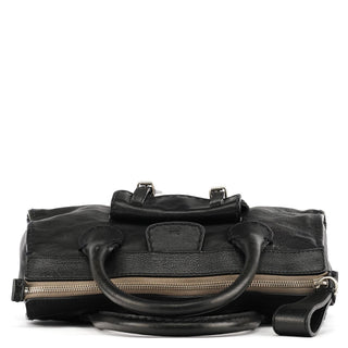 Chloe Black Leather Edith Tote Bag