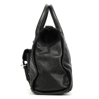 Chloe Black Leather Edith Tote Bag