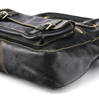 Chloe Black Leather Edith Tote Bag