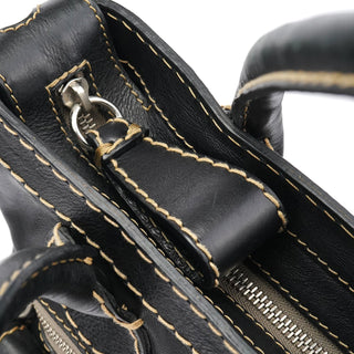 Chloe Black Leather Edith Tote Bag
