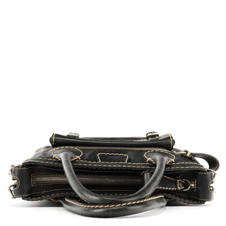 Chloe Black Leather Edith Tote Bag