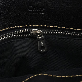 Chloe Black Leather Edith Tote Bag