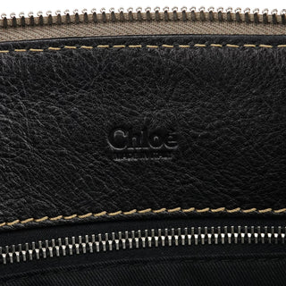 Chloe Black Leather Edith Tote Bag