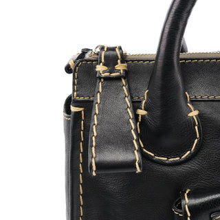 Chloe Black Leather Edith Tote Bag