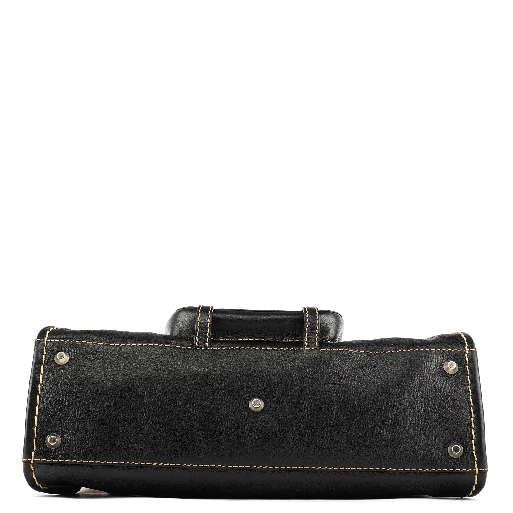 Chloe Black Leather Edith Tote Bag
