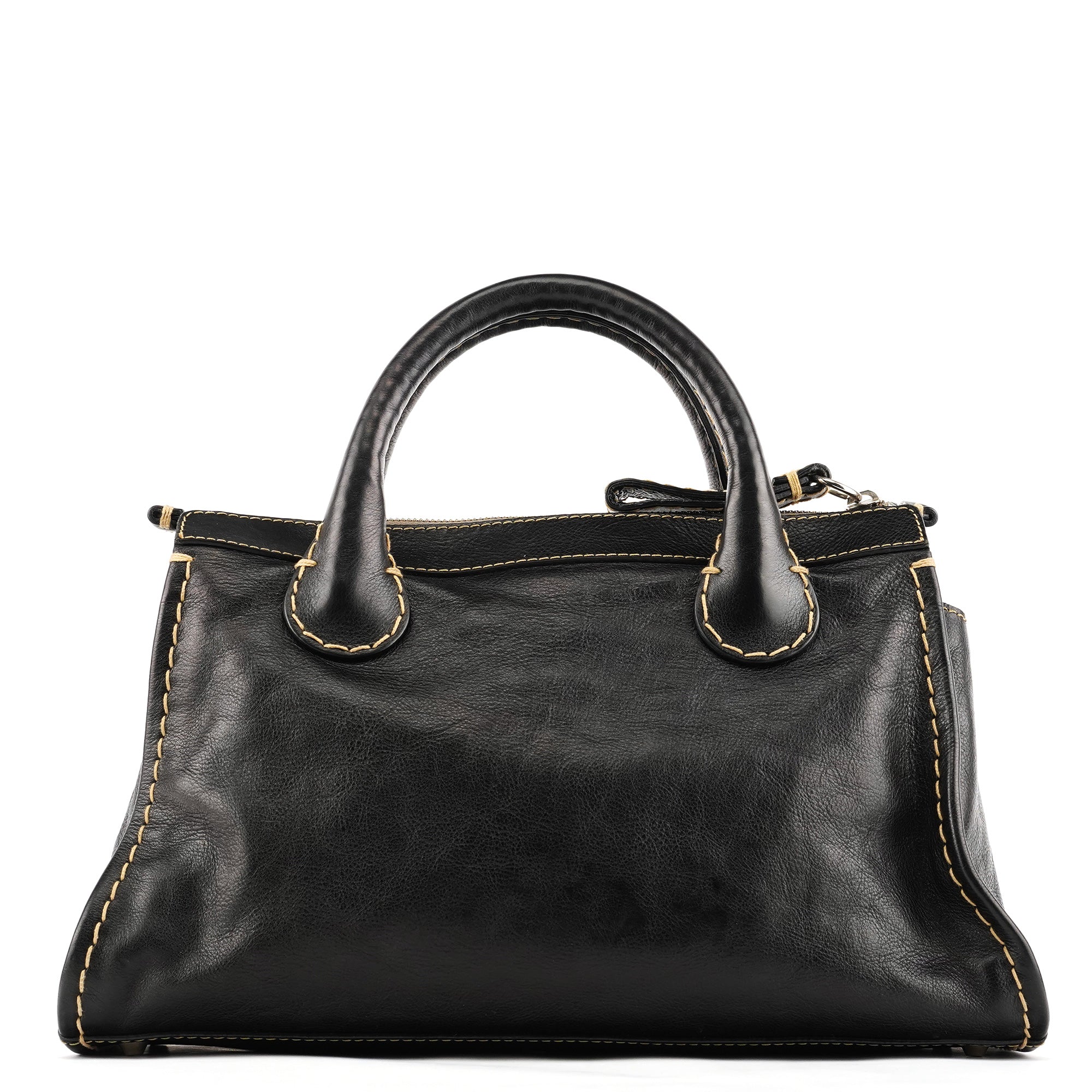 Chloe Black Leather Edith Tote Bag
