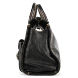 Chloe Black Leather Edith Tote Bag
