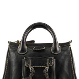 Chloe Black Leather Edith Tote Bag