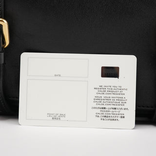 Chloé Black Leather Edith Tote Bag