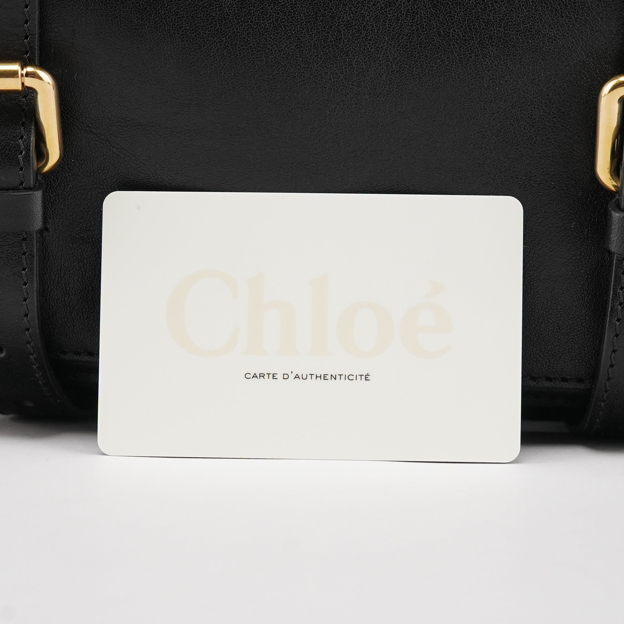 Chloé Black Leather Edith Tote Bag