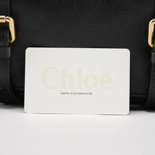 Chloé Black Leather Edith Tote Bag