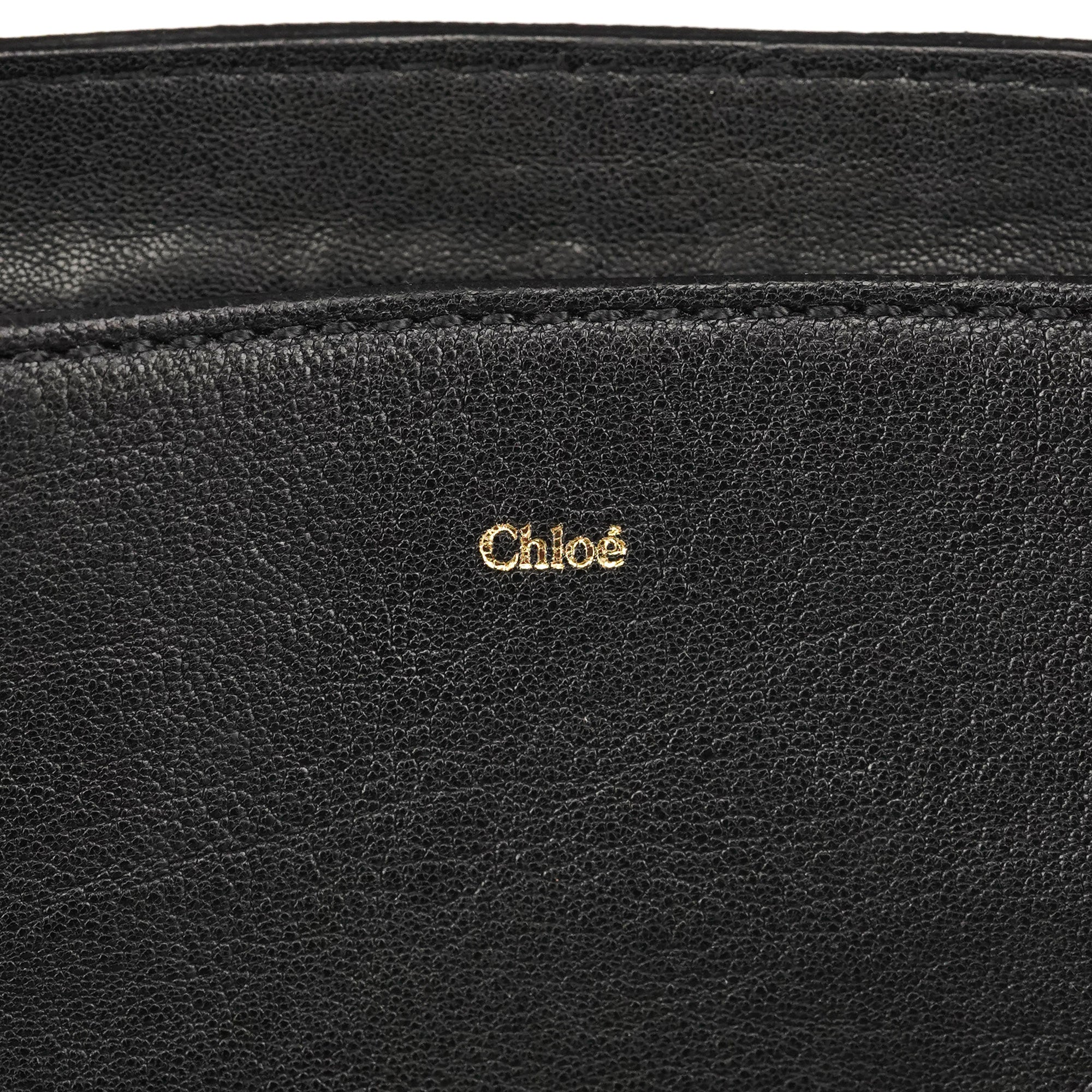 Chloé Black Leather Elsie 2-Way Bag