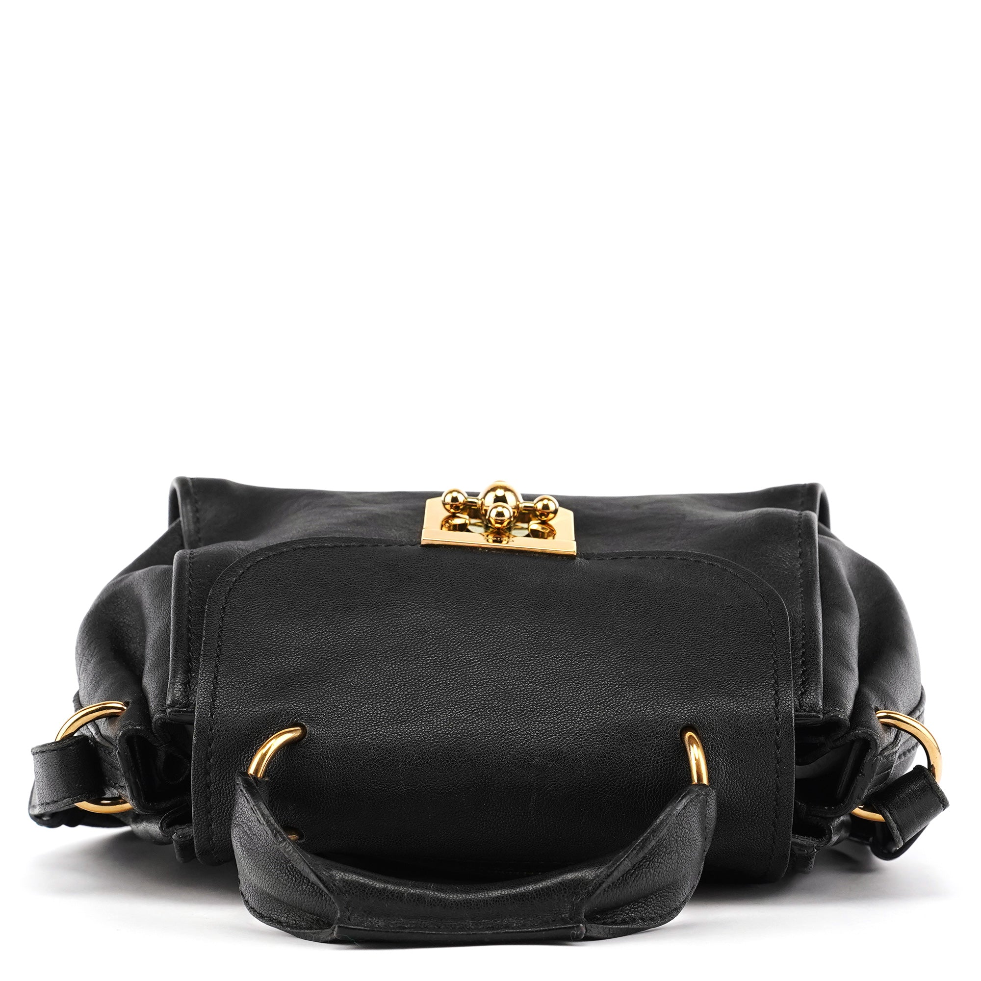 Chloé Black Leather Elsie 2-Way Bag